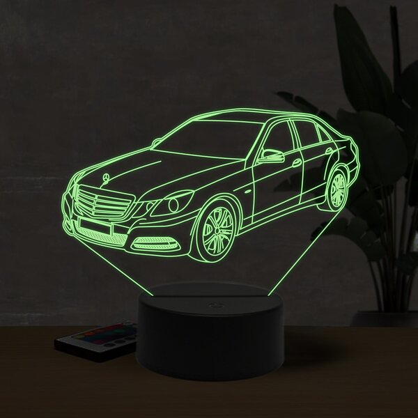 Beling 3D lampa, Mercedes E220, 16 farebná O12