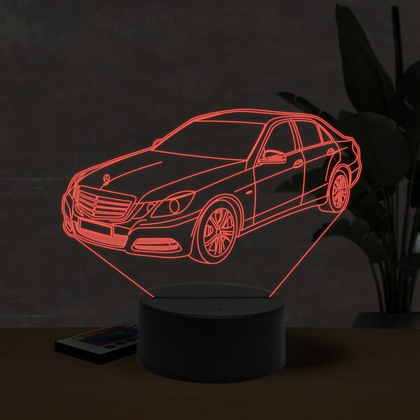 Beling 3D lampa, Mercedes E220, 16 farebná O12