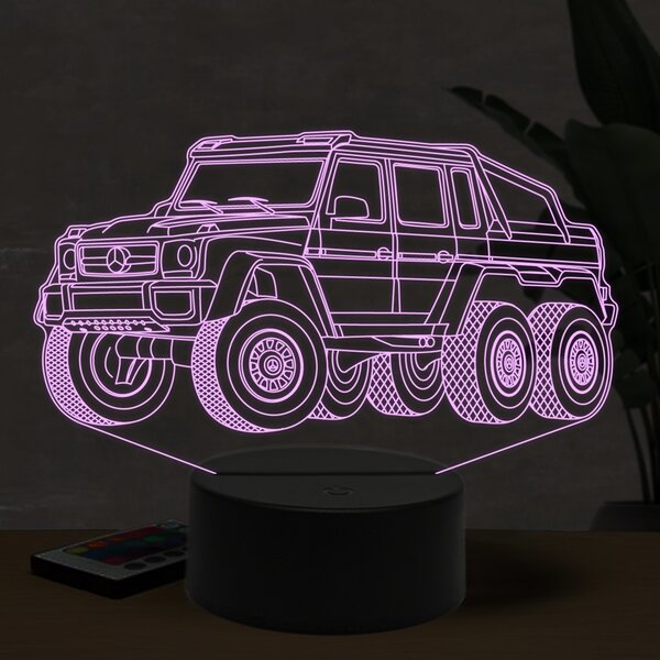Beling 3D lampa, Mercedes-Benz G63 AMG, 16 farebná O14