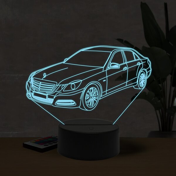 Beling 3D lampa, Mercedes E220, 16 farebná O12