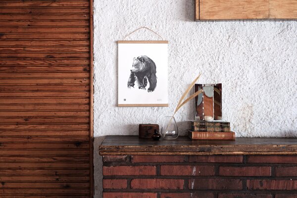 Teemu Järvi Plagát s motívom medveďa Gentle bear 50x70