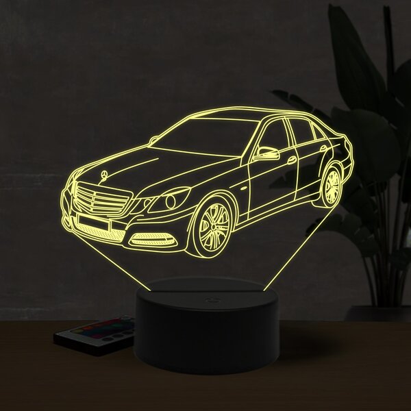 Beling 3D lampa, Mercedes E220, 16 farebná O12