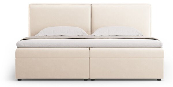 Krémová boxspring posteľ s úložným priestorom 160x200 cm Arendal – Cosmopolitan Design