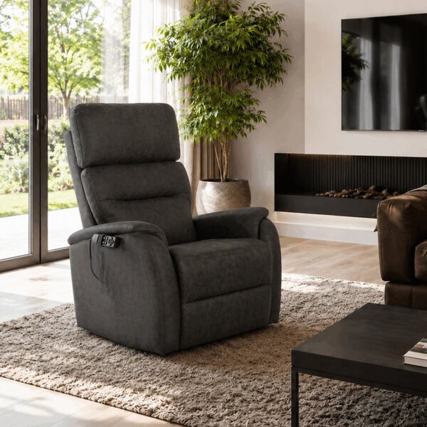 Polohovacie kreslo čierne, elektrické TV-L8904 BK3