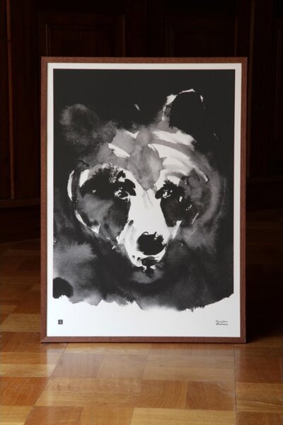 Teemu Järvi Plagát s motívom medveďa Mysterious bear 50x70