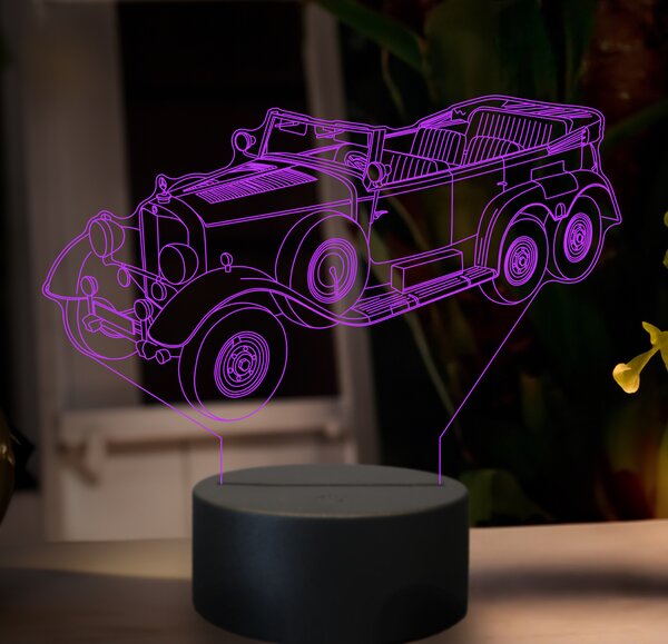 Beling 3D lampa, Mercedes w31 G4, 7 farebná GF3