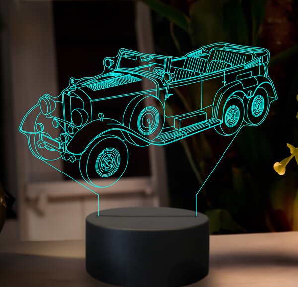 Beling 3D lampa, Mercedes w31 G4, 7 farebná GF3