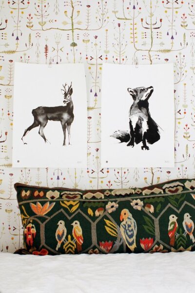 Teemu Järvi Plagát s motívom srnca Roe Deer 50x70