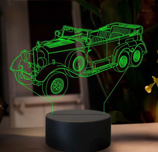 Beling 3D lampa, Mercedes w31 G4, 7 farebná GF3