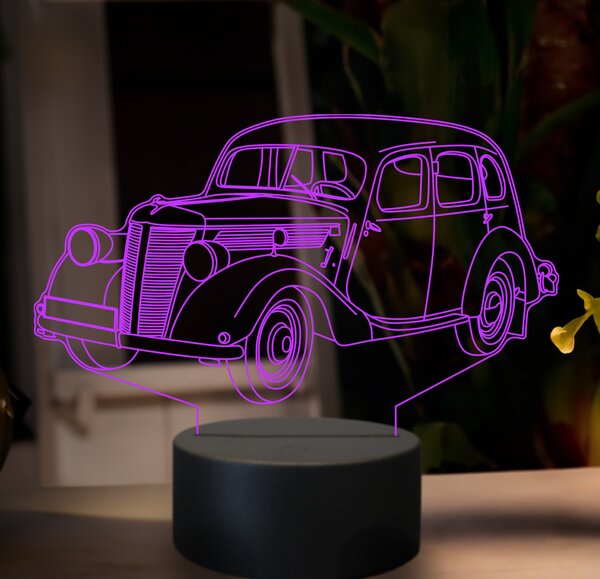 Beling 3D lampa,Praga Lady, 7 farebná GF5