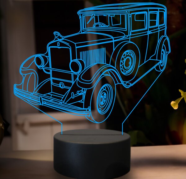 Beling 3D lampa,Praga Alfa, 7 farebná GF4