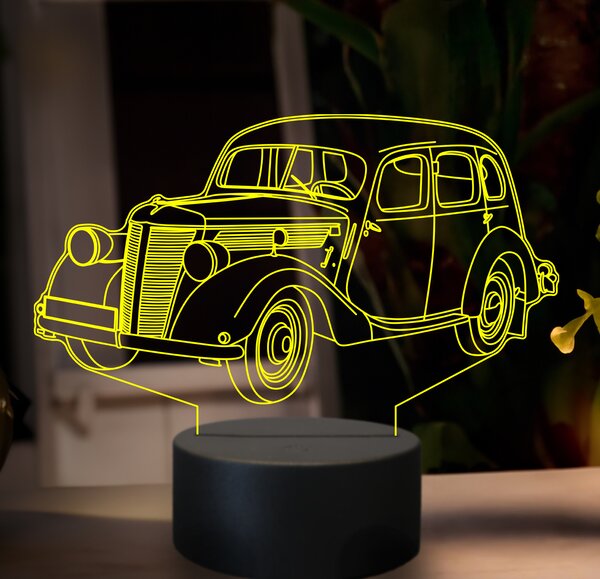 Beling 3D lampa,Praga Lady, 7 farebná GF5