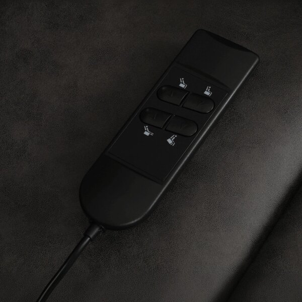 Polohovacie kreslo čierne, elektrické TV-L8902 BK3