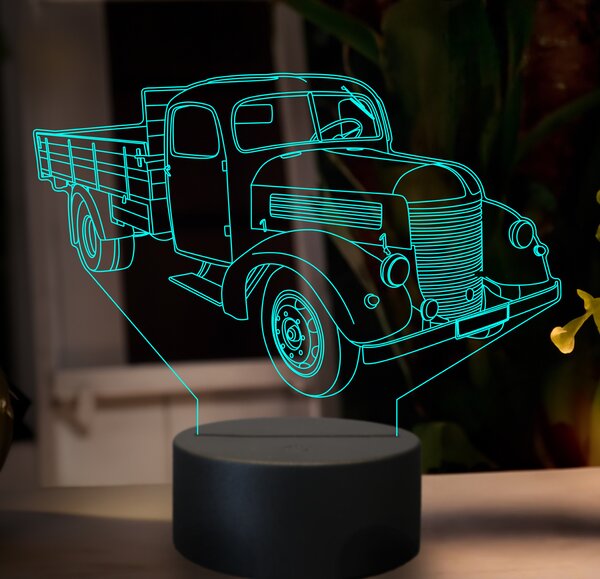 Beling 3D lampa,Praga RND, 7 farebná GF7