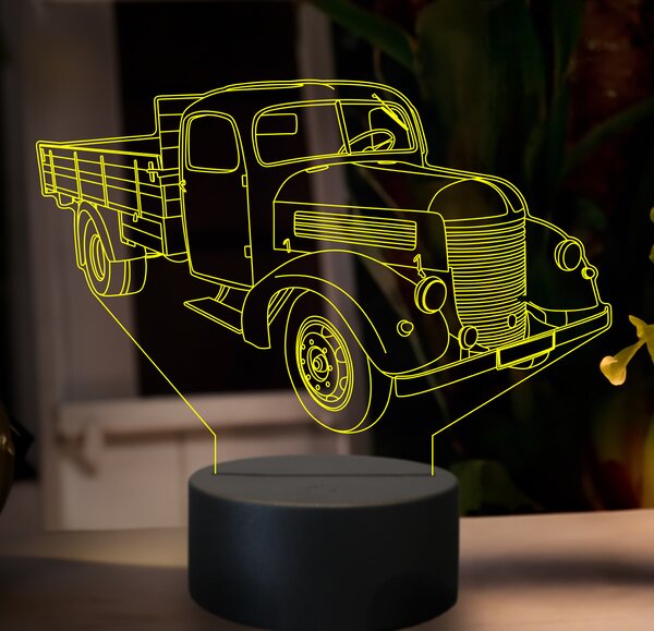 Beling 3D lampa,Praga RND, 7 farebná GF7