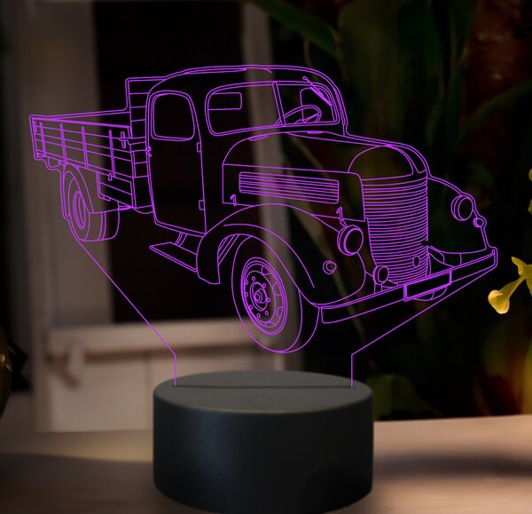 Beling 3D lampa,Praga RND, 7 farebná GF7