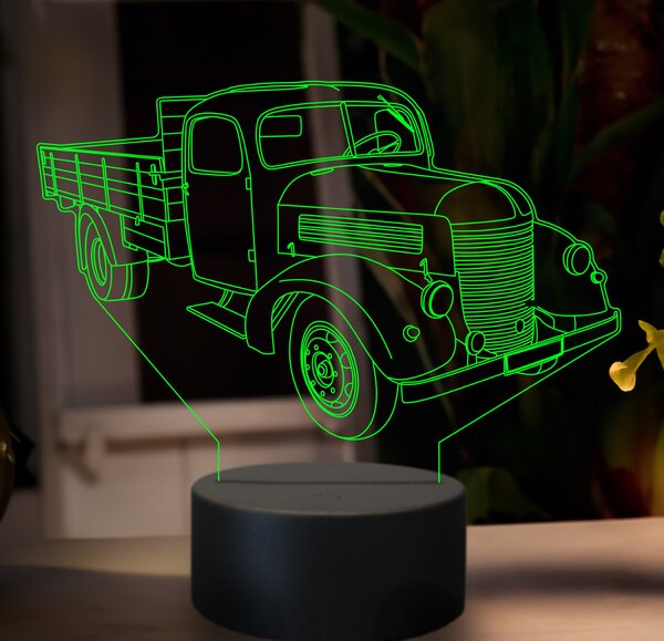 Beling 3D lampa,Praga RND, 7 farebná GF7