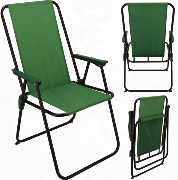 Záhradná skladacia stolička VERDE zelená