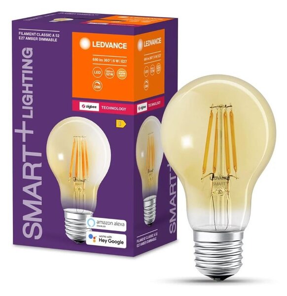 Ledvance LED Stmievateľná žiarovka SMART+ FILAMENT A55 E27/6W/230V 2400K - Ledvance P225559 + záruka 3 roky zadarmo
