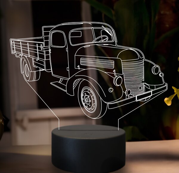 Beling 3D lampa,Praga RND, 7 farebná GF7