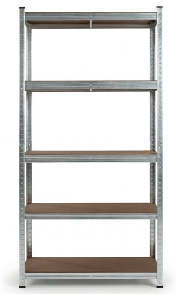 Regál 90x180x40 cm strieborný AUR-G2090 SIL