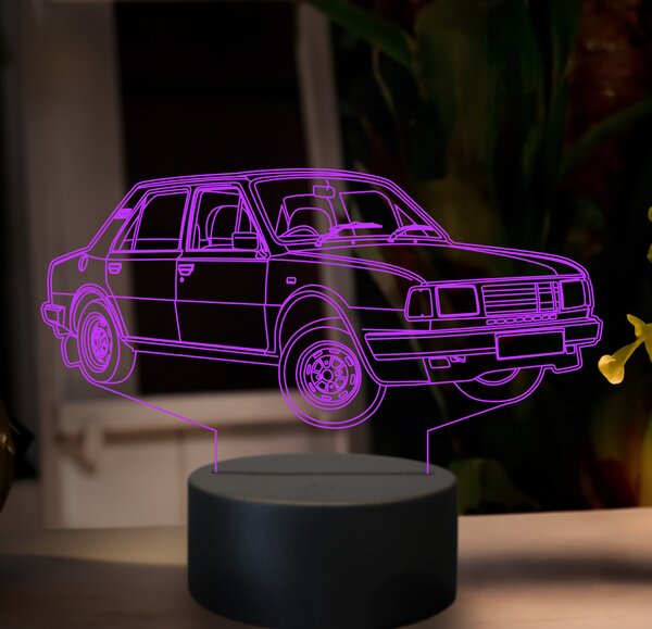 Beling 3D lampa, škoda 120, 7 farebná GF9