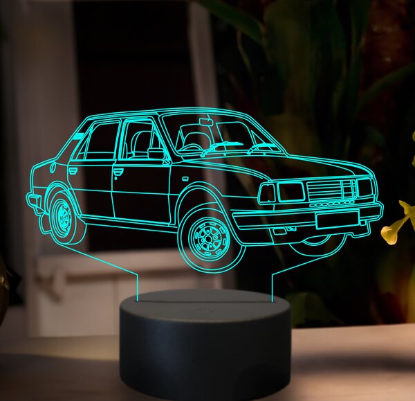 Beling 3D lampa, škoda 120, 7 farebná GF9