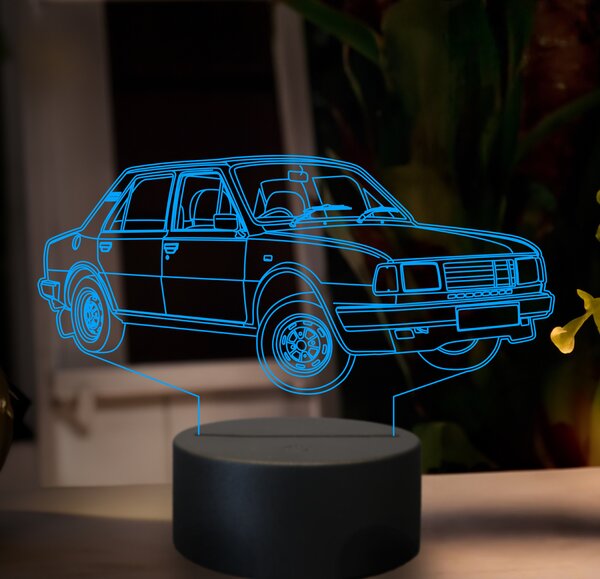 Beling 3D lampa, škoda 120, 7 farebná GF9