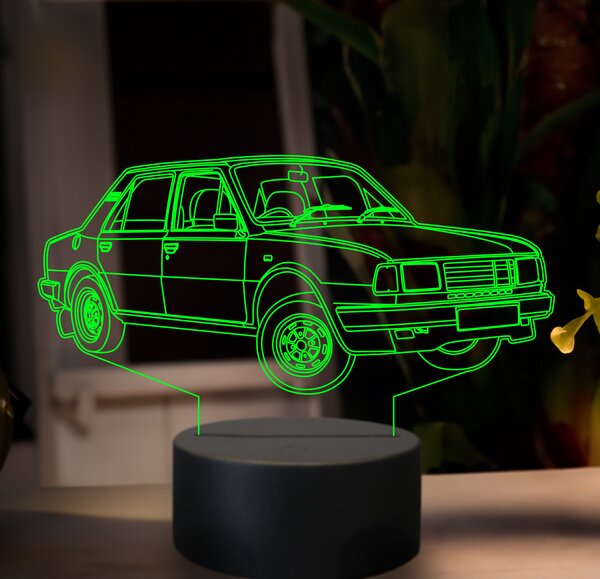 Beling 3D lampa, škoda 120, 7 farebná GF9