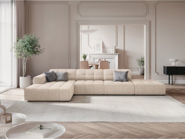 Béžová rohová pohovka (ľavý roh) Chicago – Cosmopolitan Design