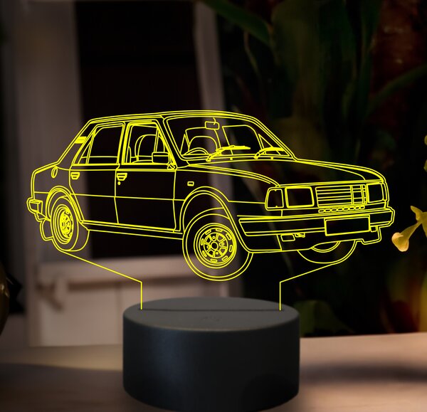 Beling 3D lampa, škoda 120, 7 farebná GF9