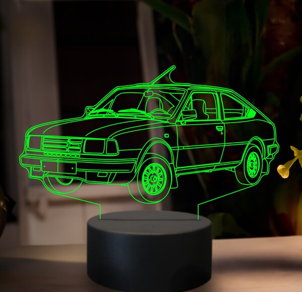 Beling 3D lampa, škoda rapid 135, 7 farebná GF11