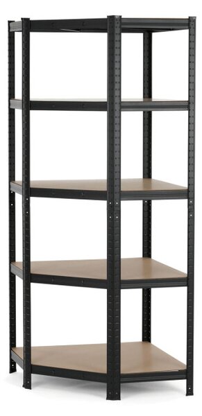 Regál 75x180x75 cm čierny AUR-G2075 BK
