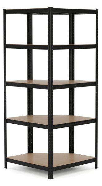 Regál 75x180x75 cm čierny AUR-G2075 BK