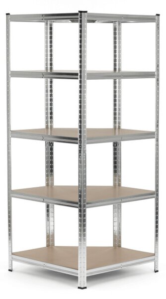 Regál 75x180x75 cm strieborný AUR-G2075 SIL