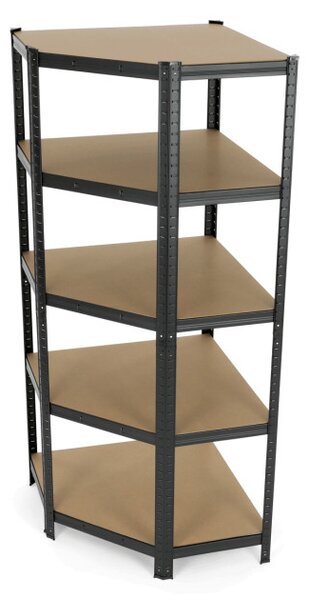 Regál 75x180x75 cm čierny AUR-G2075 BK