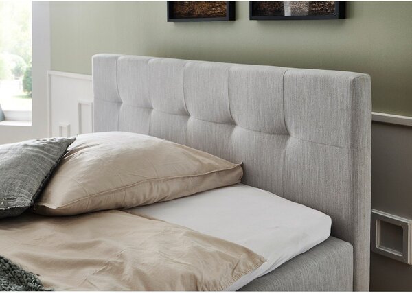 Svetlosivá boxspring posteľ s úložným priestorom 160x200 cm Catania - Meise Möbel