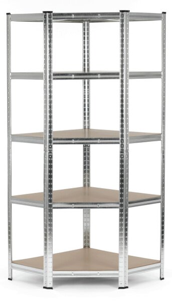 Regál 75x180x75 cm strieborný AUR-G2075 SIL