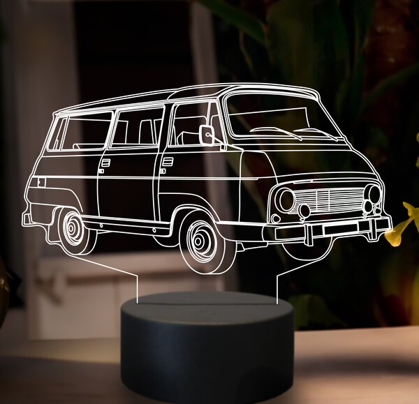 Beling 3D lampa, škoda 1203, 7 farebná GF12