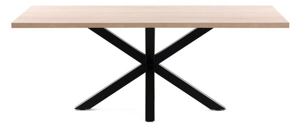 Jedálenský stôl v dekore dubového dreva Kave Home, 200 x 100 cm