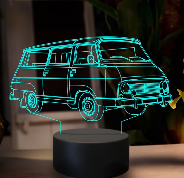 Beling 3D lampa, škoda 1203, 7 farebná GF12
