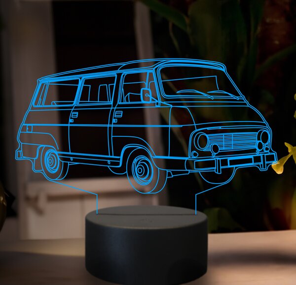 Beling 3D lampa, škoda 1203, 7 farebná GF12