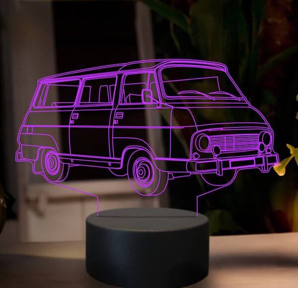 Beling 3D lampa, škoda 1203, 7 farebná GF12
