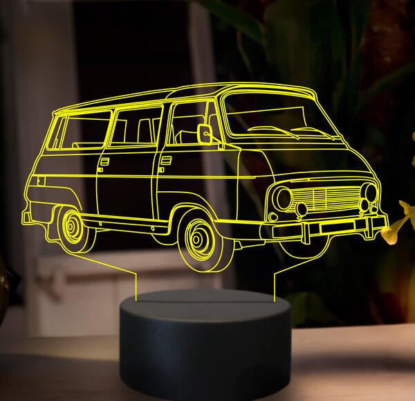 Beling 3D lampa, škoda 1203, 7 farebná GF12
