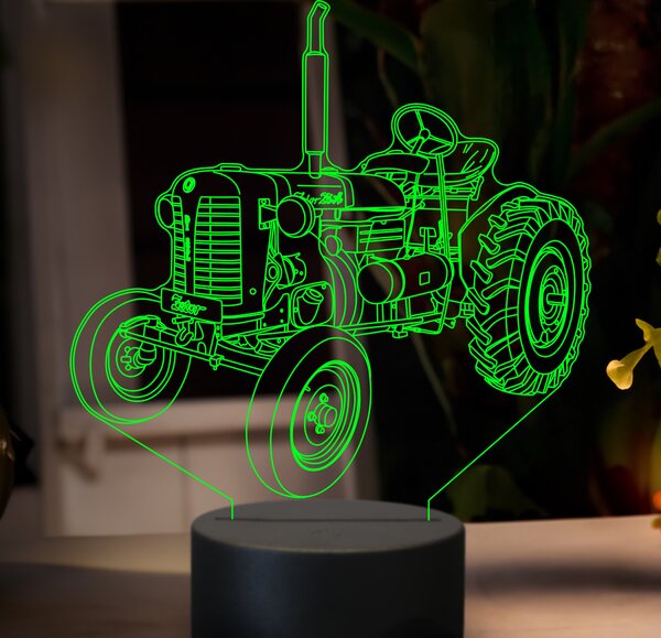 Beling 3D lampa,Zetor 25A, 7 farebná GF19