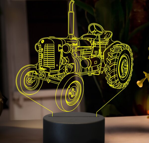 Beling 3D lampa,Zetor 25A, 7 farebná GF19