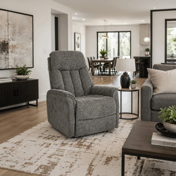 Polohovacie kreslo sivé, elektrické TV-H9727 GREY2