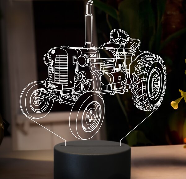 Beling 3D lampa,Zetor 25A, 7 farebná GF19