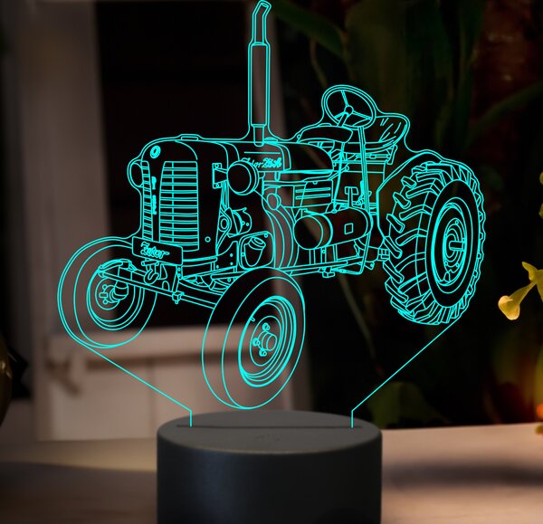 Beling 3D lampa,Zetor 25A, 7 farebná GF19