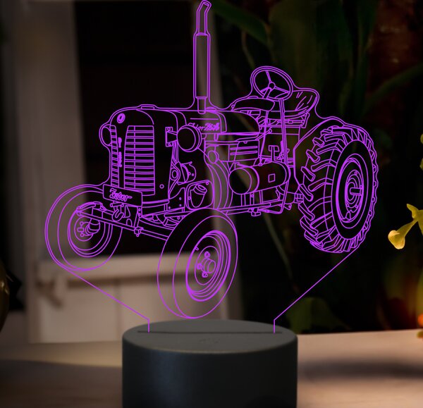 Beling 3D lampa,Zetor 25A, 7 farebná GF19